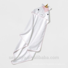 Super douce Licorne capuche serviette de haute qualité bébé serviette de bain bébé à capuchon serviette